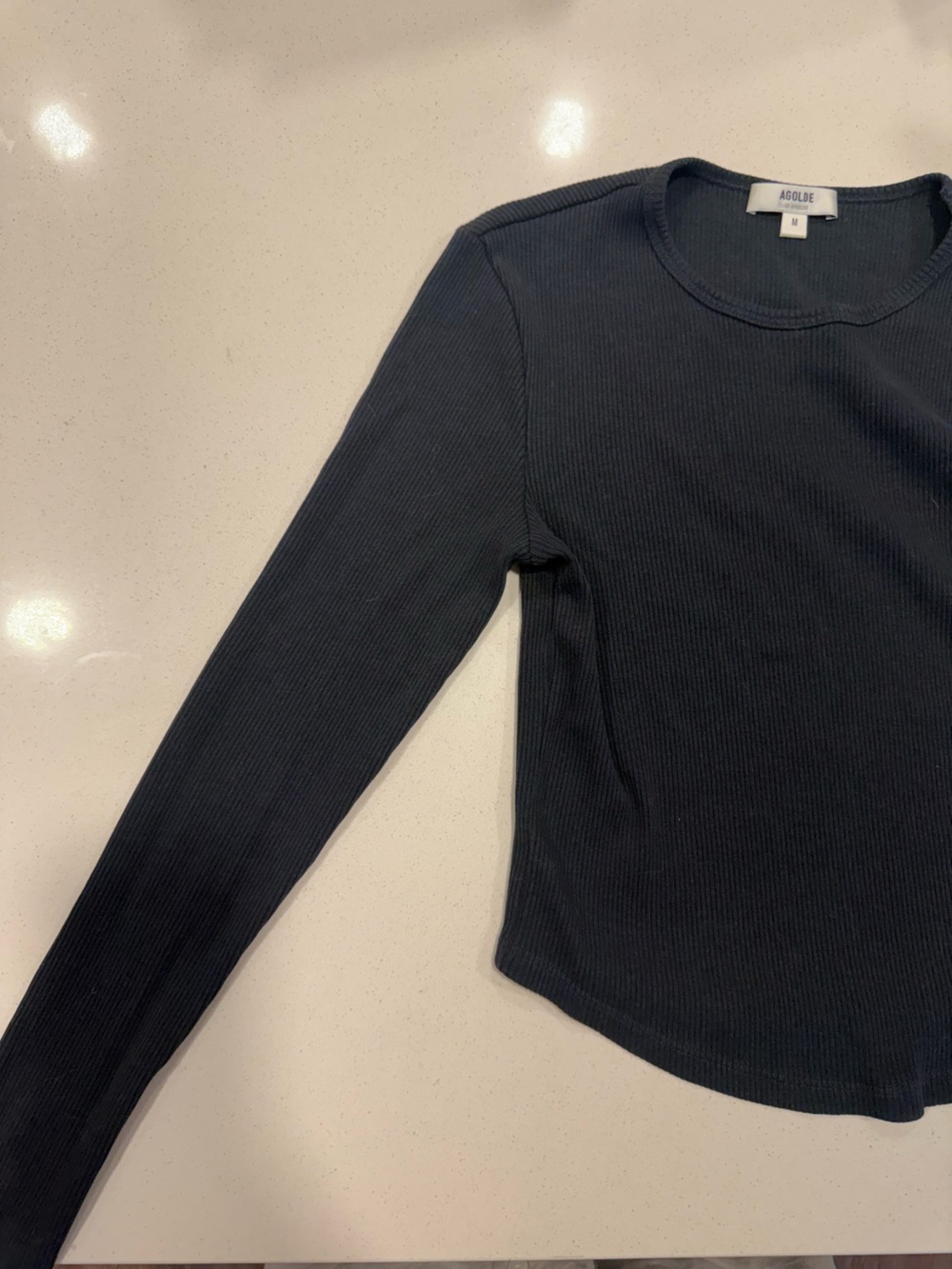 Agolde Nova Tee in Beetle - Picture 6 of 6